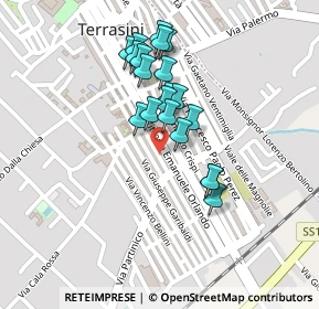 Mappa Via G. Matteotti, 90049 Terrasini PA, Italia (0.2055)