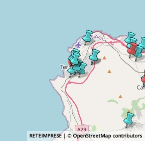 Mappa Via G. Matteotti, 90049 Terrasini PA, Italia (4.7625)