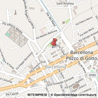 Mappa Via Piemonte, 62, 98051 Barcellona Pozzo di Gotto, Messina (Sicilia)