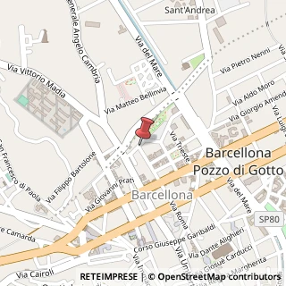 Mappa Via Roma, 1, 98051 Barcellona Pozzo di Gotto, Messina (Sicilia)
