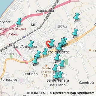 Mappa Vicolo Stazione, 98051 Barcellona Pozzo di Gotto ME, Italia (1.0325)