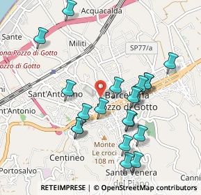 Mappa Via Luigi Zancla, 98051 Barcellona Pozzo di Gotto ME, Italia (1.0755)