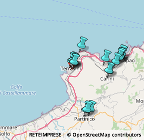 Mappa Via Padre Cataldo, 90049 Terrasini PA, Italia (7.305)