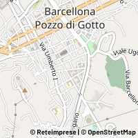 Kaart Barcellona Pozzo di Gotto