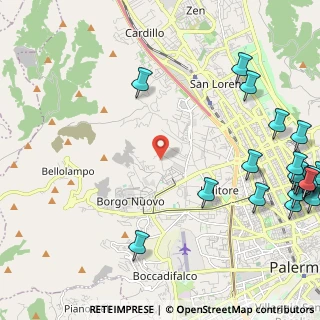 Mappa Via Luigi Cosenz, 90145 Palermo PA, Italia (3.732)