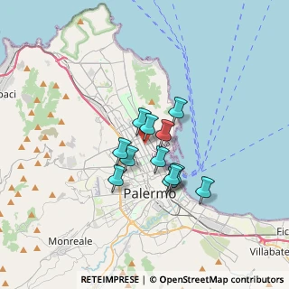 Mappa 90143 Palermo PA, Italia (2.60917)