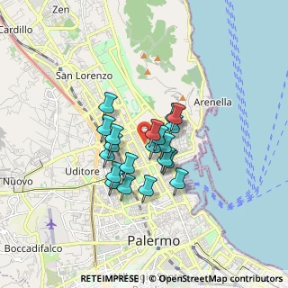 Mappa 90143 Palermo PA, Italia (1.29)