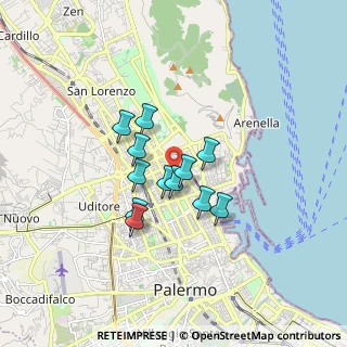 Mappa 90143 Palermo PA, Italia (1.315)