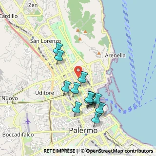 Mappa 90143 Palermo PA, Italia (1.90769)