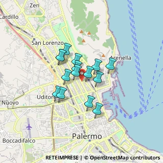 Mappa 90143 Palermo PA, Italia (1.30133)