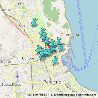 Mappa 90143 Palermo PA, Italia (1.05765)