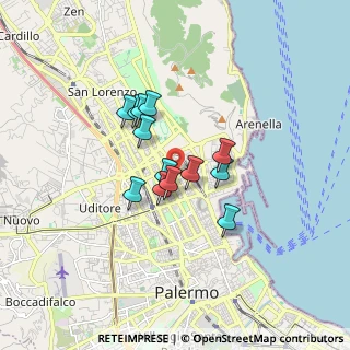 Mappa 90143 Palermo PA, Italia (1.32615)