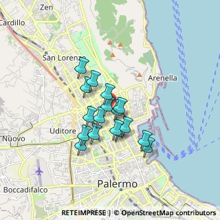 Mappa 90143 Palermo PA, Italia (1.39647)