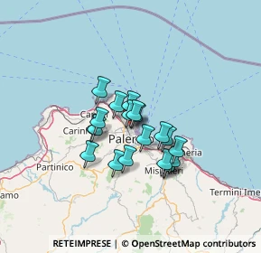 Mappa 90143 Palermo PA, Italia (10.331)