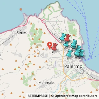 Mappa Via Pietro Sgadari di Lo Monaco, 90145 Palermo PA, Italia (4.09545)