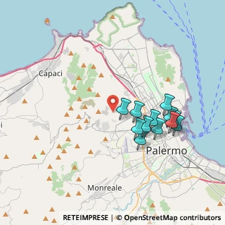 Mappa Via Pietro Sgadari di Lo Monaco, 90145 Palermo PA, Italia (3.84583)