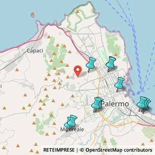 Mappa Via Pietro Sgadari di Lo Monaco, 90145 Palermo PA, Italia (5.91182)