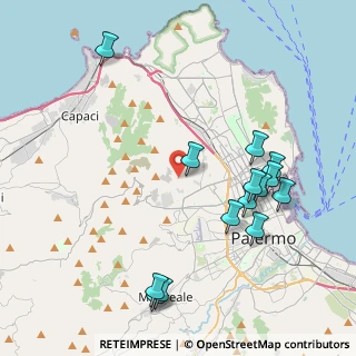 Mappa Via Pietro Sgadari di Lo Monaco, 90145 Palermo PA, Italia (5.07786)