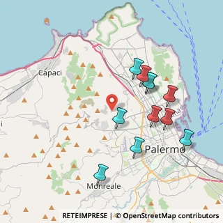 Mappa Via Pietro Sgadari di Lo Monaco, 90145 Palermo PA, Italia (4.19545)