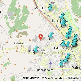 Mappa Via Pietro Sgadari di Lo Monaco, 90145 Palermo PA, Italia (3.3525)