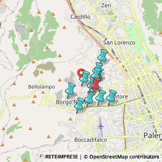 Mappa Via Pietro Sgadari di Lo Monaco, 90145 Palermo PA, Italia (1.25917)