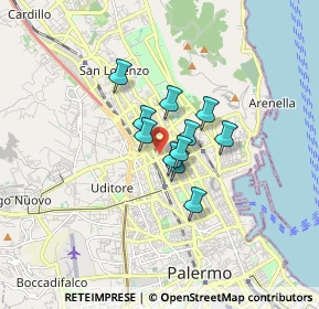 Mappa 90144 Palermo PA, Italia (1.08273)