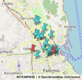 Mappa 90144 Palermo PA, Italia (1.419)