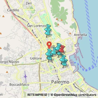 Mappa 90144 Palermo PA, Italia (1.29545)