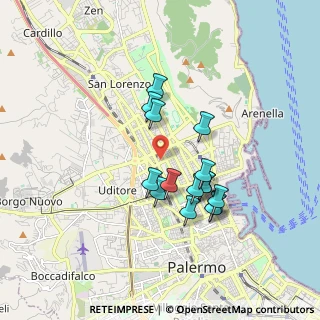 Mappa 90144 Palermo PA, Italia (1.66133)