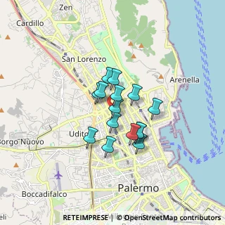 Mappa 90144 Palermo PA, Italia (1.22733)