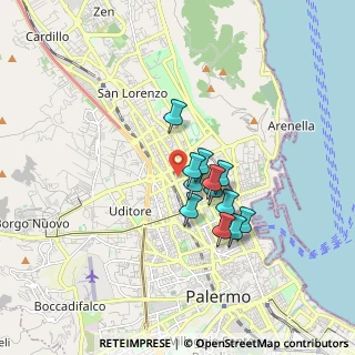 Mappa 90144 Palermo PA, Italia (1.35667)
