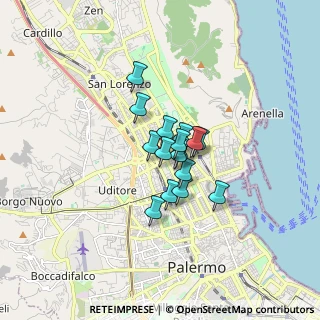 Mappa 90144 Palermo PA, Italia (1.06)