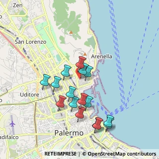 Mappa Palermo, 90142 Palermo PA, Italia (1.99813)