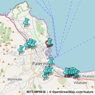 Mappa Via Gulì Comandante Simone, 90142 Palermo PA, Italia (5.5085)