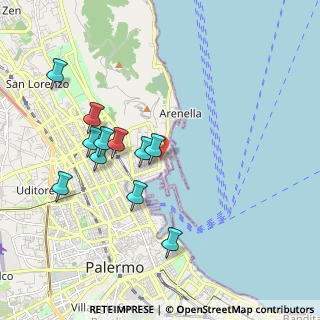 Mappa Via Comandante Simone Guli, 90142 Palermo PA, Italia (2.06727)