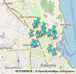 Mappa 90144 Palermo PA, Italia (1.24533)