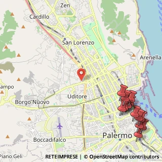 Mappa Via Santuario Cruillas, 90145 Palermo PA, Italia (3.68143)