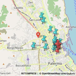 Mappa Via Santuario Cruillas, 90145 Palermo PA, Italia (2.2715)