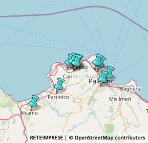 Mappa Via Galileo Galilei, 90044 Carini PA, Italia (18.48333)