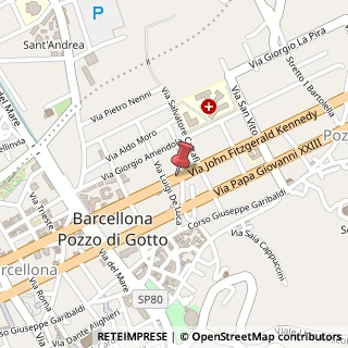 Mappa Via Kennedy, 133, 98051 Barcellona Pozzo di Gotto, Messina (Sicilia)