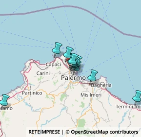 Mappa Via Lo Bianco Antonio, 90144 Palermo PA, Italia (10.11364)