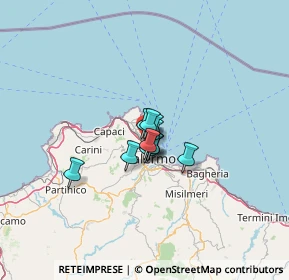 Mappa Via Lo Bianco Antonio, 90144 Palermo PA, Italia (6.25273)