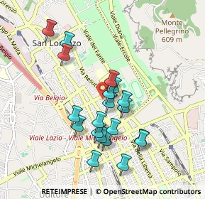 Mappa Via Lo Bianco Antonio, 90144 Palermo PA, Italia (0.924)