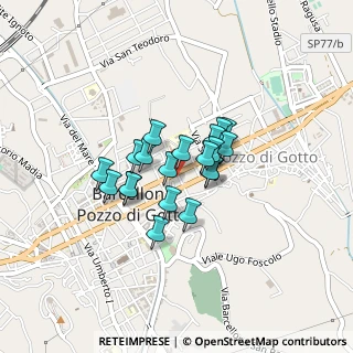 Mappa Via F. Cattafi, 98051 Barcellona Pozzo di Gotto ME, Italia (0.305)