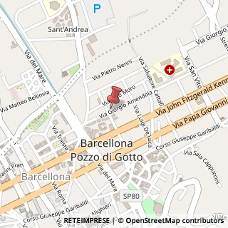 Mappa Via Medaglie D'Oro, 56, 98051 Barcellona Pozzo di Gotto, Messina (Sicilia)