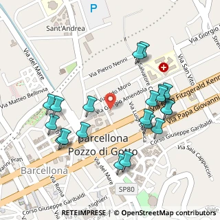 Mappa Piazza Sandro Pertini, 98051 Barcellona Pozzo di Gotto ME, Italia (0.2885)