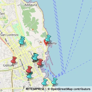 Mappa Via Cardinale Dusmet, 90142 Palermo PA, Italia (2.88667)