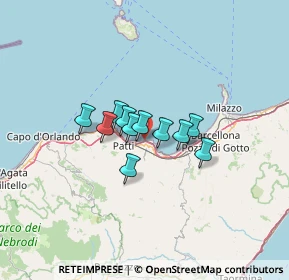 Mappa Via Grotte, 98066 Patti ME, Italia (8.70909)