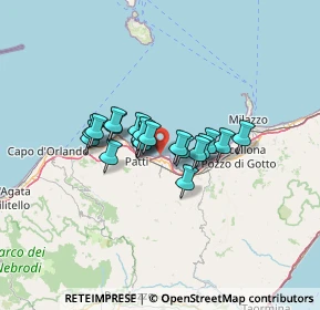 Mappa Via Grotte, 98066 Patti ME, Italia (9.362)