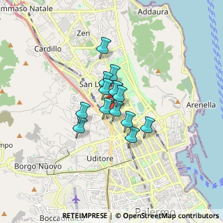 Mappa Piazza Europa, 90146 Palermo, Italia (1.12)